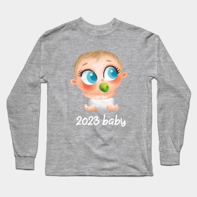 2023 Baby! Long Sleeve T-Shirt by Geeksarecool